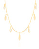 Choker Navetes Zircônia com Cristal Banhado a Ouro 18K