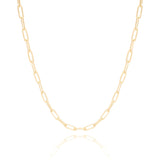 Choker Elos 3x9 mm Banhado a Ouro 18K