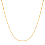 Gargantilha Canutilhos 2 mm Banhado a Ouro 18K