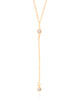 Gravata Elos Pontos de Luz Cristal 5 mm Banhado a Ouro 18K
