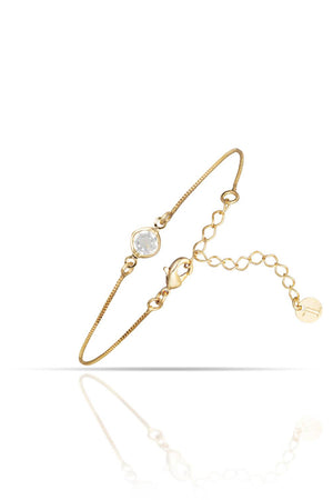 Pulseira Ponto de Luz Facetado Cristal