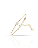 Pulseira Ponto de Luz Facetado Cristal
