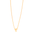 Choker Coração Ponto de Luz Banhado a Ouro 18K