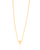 Choker Coração Ponto de Luz Banhado a Ouro 18K