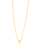 Choker Coração Ponto de Luz Banhado a Ouro 18K