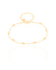 Pulseira Gomos 3 mm Banhado a Ouro 18K