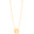 Gargantilha Veneziana Coração Cravejado Cristal Banhado a Ouro 18K - 40 cm