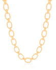 Gargantilha Elos Ovais 9 mm Banhado a Ouro 18K - 40 cm