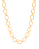 Gargantilha Elos Ovais 9 mm Banhado a Ouro 18K - 40 cm