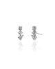 Brinco Ear Cuff Trio Pontos de Luz Cristal