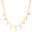 Choker Plaquinhas Pontos de Luz Coloridos Banhado a Ouro 18K