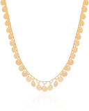 Choker Plaquinhas Lisas 6 mm Banhado a Ouro 18K
