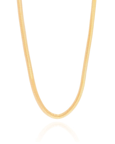 Choker Snake Banhado a Ouro 18K - 32 cm