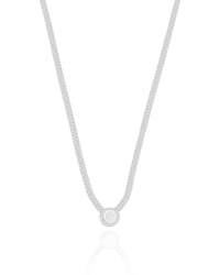 Choker Veneziana Dupla Ponto de Luz Cristal 7 mm Ródio Branco