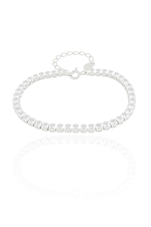 Pulseira Riviera Cristal Quadrados