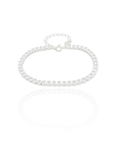 Pulseira Riviera Cristal Quadrados