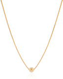 Gargantilha Veneziana Bola Lisa Banhado a Ouro 18K