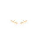 Ear Cuff Corações Banhado a Ouro 18K