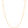 Gargantilha Longa Grumet Plaquinhas Banhado a Ouro 18K - 80 cm