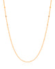 Gargantilha Longa Grumet Plaquinhas Banhado a Ouro 18K - 80 cm