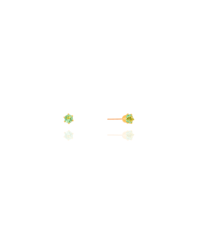 Brinco Ponto de Luz Turmalina 3 mm