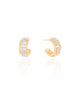 Brinco Argola Cristal Banhado a Ouro 18K