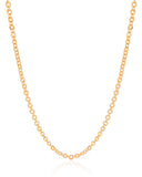 Gargantilha Elos Bailarina 3 mm Banhado a Ouro 18K - 45 cm