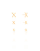 Trio X Liso Banhado a Ouro 18K