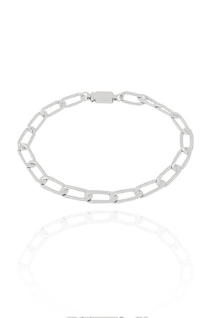 Pulseira Masculina Elos Retangular Alongado