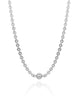 Chocker Corrente Modelo Cartier com Bolinha Lisa