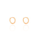 Brinco Argola Click Lisa 1.3 cm Banhado a Ouro 18K