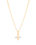 Gargantilha Infantil Veneziana Laço Cristal Banhado a Ouro 18K