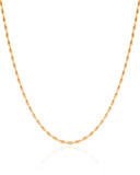 Choker Gomos Ovais Lisas Banhado a Ouro 18K