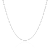 Choker Plaquinhas Redondas Lisas Ródio Branco