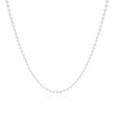 Choker Plaquinhas Redondas Lisas Ródio Branco