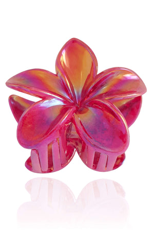 Presilha Flor Rosa Perolada