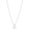 Gargantilha Redondo Ponto de Luz Cravejado Cristal Ródio Branco - 45 cm