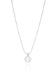 Gargantilha Redondo Ponto de Luz Cravejado Cristal Ródio Branco - 45 cm