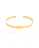 Bracelete Liso 5 mm Banhado a Ouro 18K