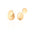 Ear Jacket Redondo Liso Banhado a Ouro 18K