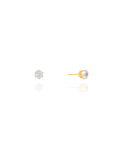 Brinco Ponto de Luz Cristal 5 mm