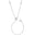 Gargantilha Gravata Elos Pontos de Luz Cristal Ródio Branco - 50 cm