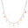 Choker Plaquinhas Pontos de Luz Coloridos Ródio Branco