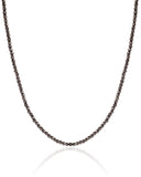 Choker Hematita Grafite 2 mm Ródio Negro