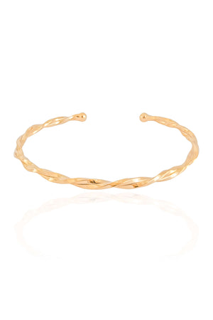 Bracelete Torcido Banhado a Ouro 18K