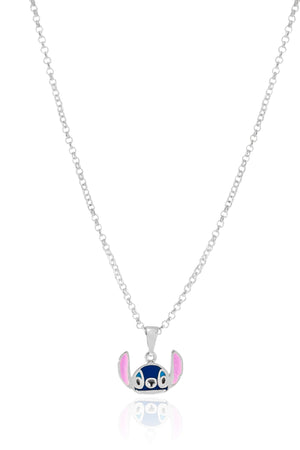 Gargantilha Infantil Elos Stitch 1.0 cm Ródio Branco - 45 cm