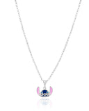 Gargantilha Infantil Elos Stitch 1.0 cm Ródio Branco - 45 cm