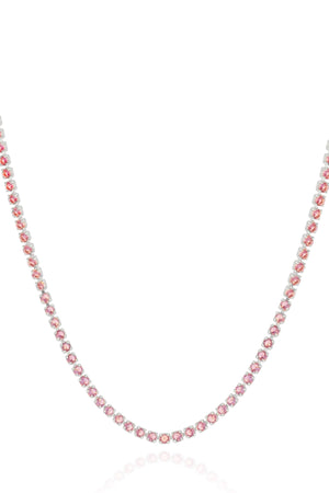 Choker Riviera Ametista 2 mm Ródio Branco