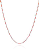 Choker Riviera Ametista 2 mm Ródio Branco