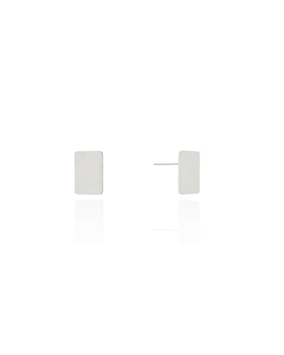 Brinco Retângulo Liso 1,2 cm